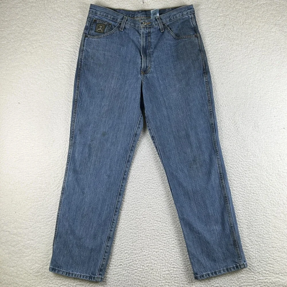 Cinch Jeans Mens 33x30 Relaxed Fit Straight Leg Denim Cinch Western Green Label